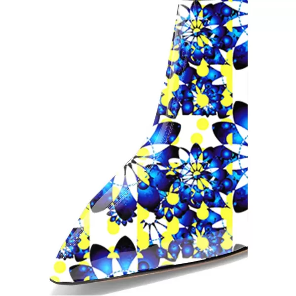imageFSJ Women Trendy Pointed Toe Ankle Boot Block Chunky Gold High Heel Bootie Party Prom Shoes with Zipper Size 415 USBlooming