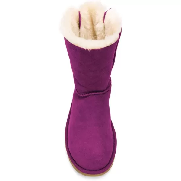 imageWomen Cute Winter Flats Round Toe Ankle Snow Boots Comfy Low Heels Warm Fur Bows Shoes Size 415 USPurple