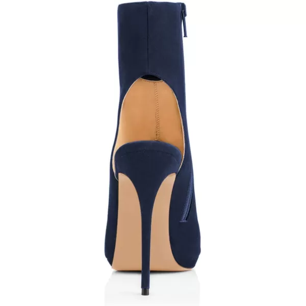 imageWomen Peep Toe Slingback High Heels Sandals Fringed Ankle Booties Chic Stilettos Tassels Shoes Size 415 USNavy