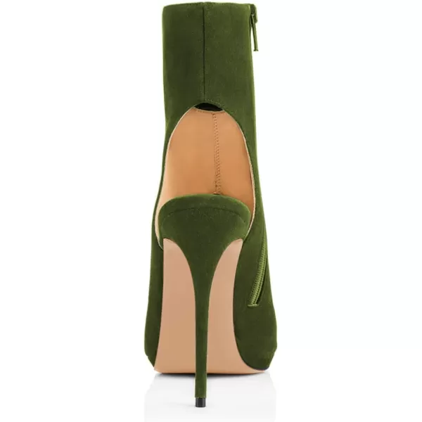 imageWomen Peep Toe Slingback High Heels Sandals Fringed Ankle Booties Chic Stilettos Tassels Shoes Size 415 USOlive