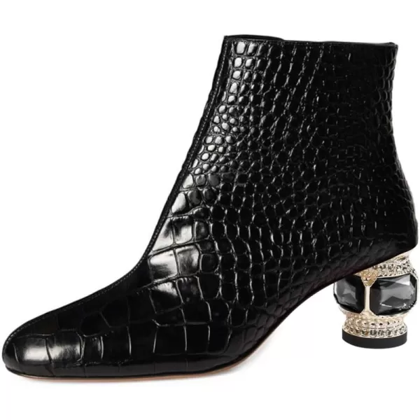 Black Crocodile Print