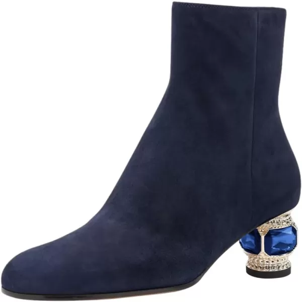 Navy Blue Suede