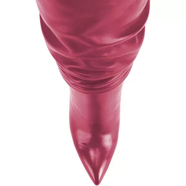 imageFSJ Women Versatile Stretchy Knee High Boots Stiletto High Heels Pull On Slouchy Fashion Long Boots Shoes Size 415 USHot Pink