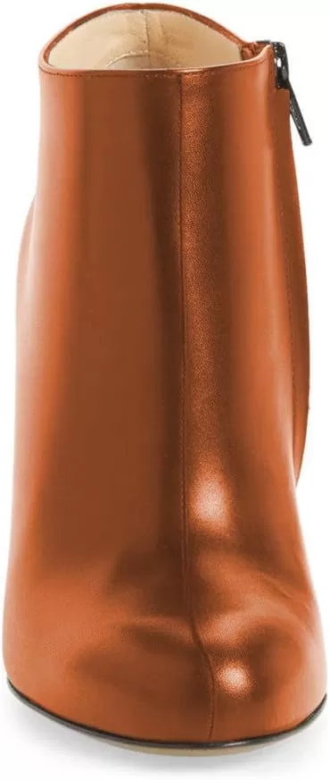 imageFSJ Women Fashion Almond Toe Boots Stiletto High Heels Ankle Booties Comfy Shoes Side Zipper US Size 415 USTanPu