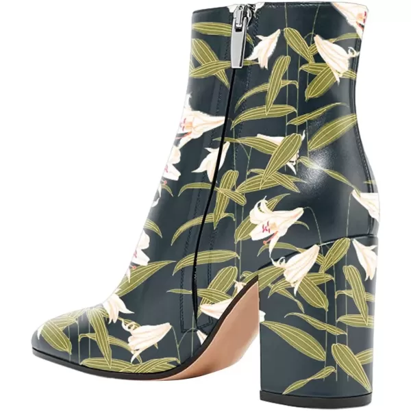 imageFSJ Women Almond Toe Chunky Block High Heel Handmade Ankle Booties Elegant Ladies Casual Dress Daily Boots Size 415 USLily