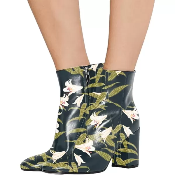 imageFSJ Women Almond Toe Chunky Block High Heel Handmade Ankle Booties Elegant Ladies Casual Dress Daily Boots Size 415 USLily