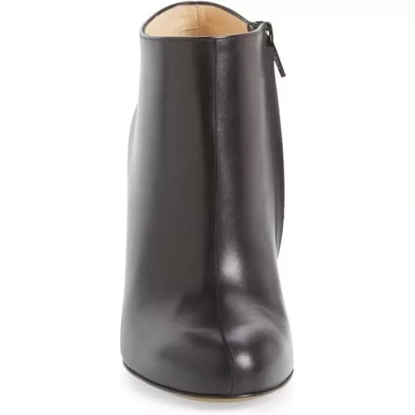 imageFSJ Women Fashion Almond Toe Boots Stiletto High Heels Ankle Booties Comfy Shoes Side Zipper US Size 415 USBlackPu