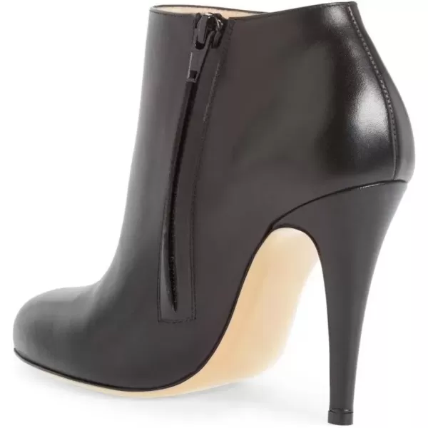 imageFSJ Women Fashion Almond Toe Boots Stiletto High Heels Ankle Booties Comfy Shoes Side Zipper US Size 415 USBlackPu
