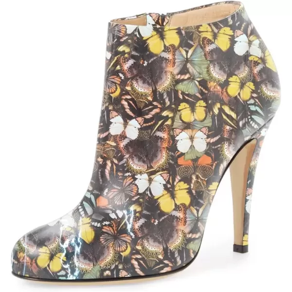 imageFSJ Women Fashion Almond Toe Boots Stiletto High Heels Ankle Booties Comfy Shoes Side Zipper US Size 415 USButterfly