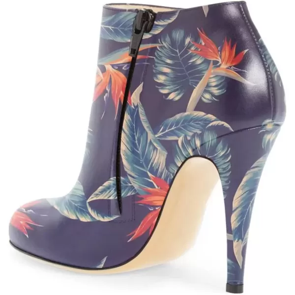 imageFSJ Women Fashion Almond Toe Boots Stiletto High Heels Ankle Booties Comfy Shoes Side Zipper US Size 415 USFlower