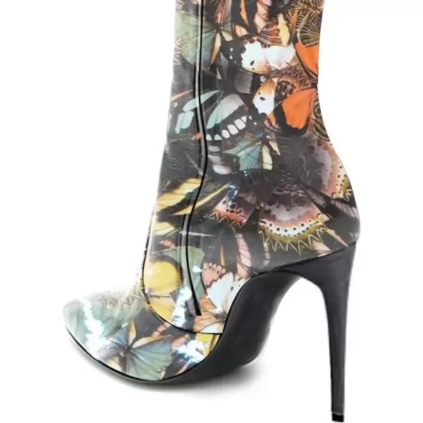 imageFSJ Women Fashion Pointed Toe Stiletto Heel Thigh High Over The Knee Boots Pull On Side Zipper Patent Leather Winter Shoes Size 415 USMulticolor