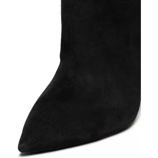 imageFSJ Women Sexy Thigh High Long Boots Over The Knee Cone High Heels Stretch Winter Dress Shoes SizeBlack