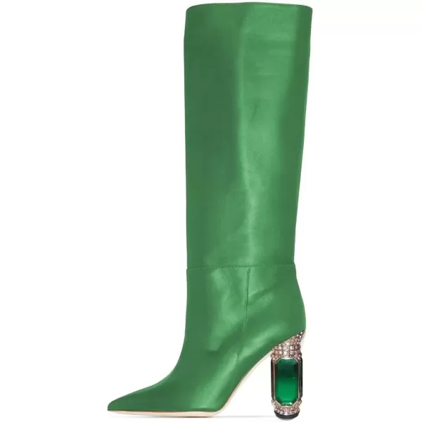 Green Matte Leather