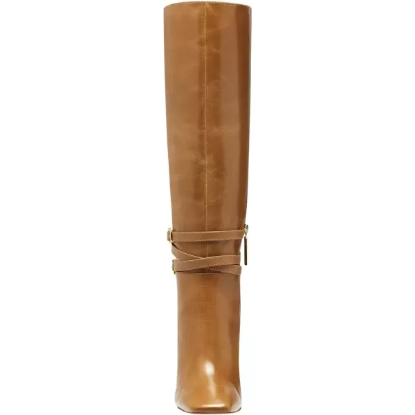 imageFSJ Women Fashion Knee High Long Boots Pull On Closed Toe Chunky Mid Heel Side Zipper Fall Winter Ladies Dress Party Casual Shoes Size 415 USBrown