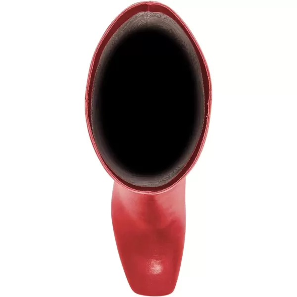 imageFSJ Women Fashion Knee High Long Boots Pull On Closed Toe Chunky Mid Heel Side Zipper Fall Winter Ladies Dress Party Casual Shoes Size 415 USDarkred