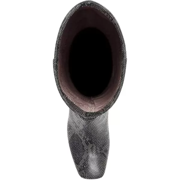 imageFSJ Women Fashion Knee High Long Boots Pull On Closed Toe Chunky Mid Heel Side Zipper Fall Winter Ladies Dress Party Casual Shoes Size 415 USSnakeskin