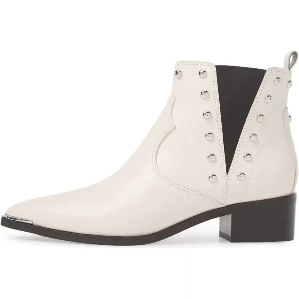 imageWomen Dressy Chelsea Ankle Boots Pointed Toe Chunky Low Heels Side Panel Faux Suede Shoes Size 415 USWhite