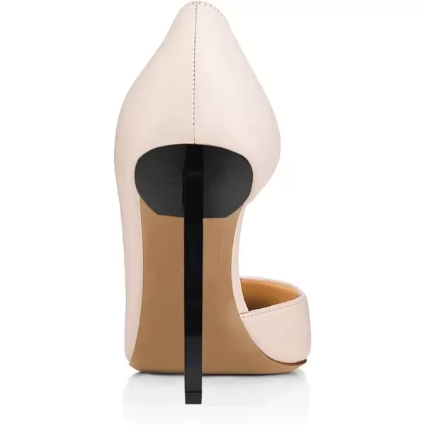 imageFSJ Comfort Pointed Toe Pumps for Women Black High Heel Dorsay Slip On Party Prom Shoe 415 M USPinkpu