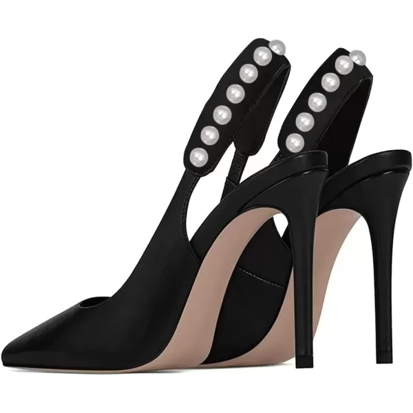 imageFSJ Women Cute Slingback Pointed Toe Stiletto Pumps High Heel Ankle Strap Office Lady Rhinestones Sandals Slip On Party Dress Shoes Size 415 USBlackpearl