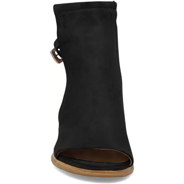imageFSJ Women Peep Open Toe Sandals Boot Cut Out Buckle Ankle Bootie Comfortable Stacked Block Low Heeled Summer Sandal Shoes Size 415 M USBlack