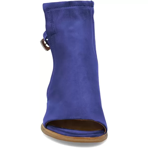 imageFSJ Women Peep Open Toe Sandals Boot Cut Out Buckle Ankle Bootie Comfortable Stacked Block Low Heeled Summer Sandal Shoes Size 415 M USBright Blue