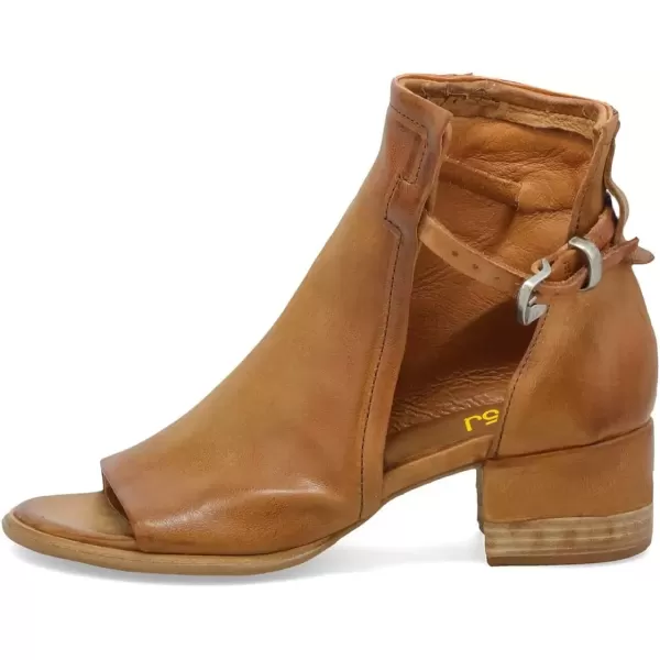 imageFSJ Women Peep Open Toe Sandals Boot Cut Out Buckle Ankle Bootie Comfortable Stacked Block Low Heeled Summer Sandal Shoes Size 415 M USBrown