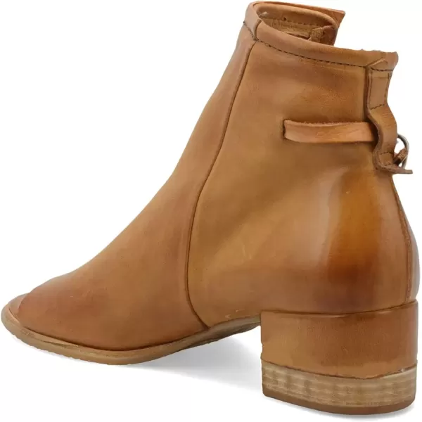 imageFSJ Women Peep Open Toe Sandals Boot Cut Out Buckle Ankle Bootie Comfortable Stacked Block Low Heeled Summer Sandal Shoes Size 415 M USBrown