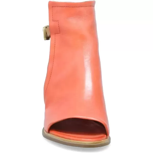 imageFSJ Women Peep Open Toe Sandals Boot Cut Out Buckle Ankle Bootie Comfortable Stacked Block Low Heeled Summer Sandal Shoes Size 415 M USCoral