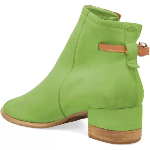 imageFSJ Women Peep Open Toe Sandals Boot Cut Out Buckle Ankle Bootie Comfortable Stacked Block Low Heeled Summer Sandal Shoes Size 415 M USGrass Green
