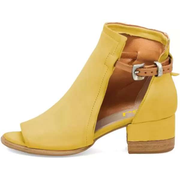 imageFSJ Women Peep Open Toe Sandals Boot Cut Out Buckle Ankle Bootie Comfortable Stacked Block Low Heeled Summer Sandal Shoes Size 415 M USLemon Yellow