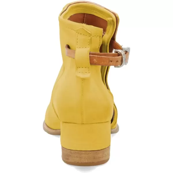 imageFSJ Women Peep Open Toe Sandals Boot Cut Out Buckle Ankle Bootie Comfortable Stacked Block Low Heeled Summer Sandal Shoes Size 415 M USLemon Yellow