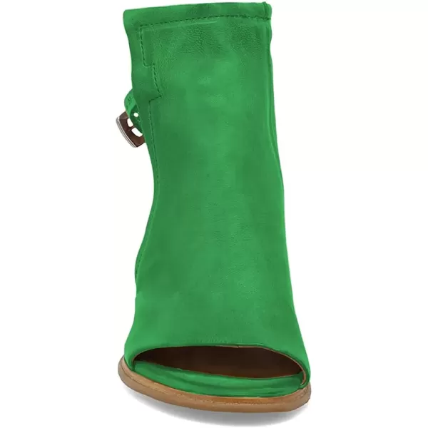 imageFSJ Women Peep Open Toe Sandals Boot Cut Out Buckle Ankle Bootie Comfortable Stacked Block Low Heeled Summer Sandal Shoes Size 415 M USLime Green