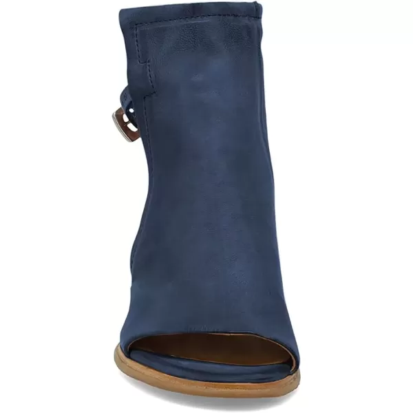 imageFSJ Women Peep Open Toe Sandals Boot Cut Out Buckle Ankle Bootie Comfortable Stacked Block Low Heeled Summer Sandal Shoes Size 415 M USNavy Blue