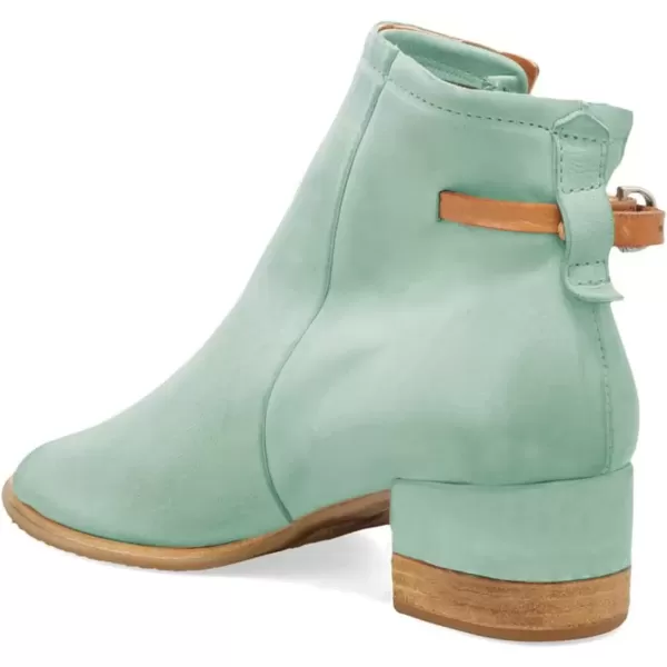 imageFSJ Women Peep Open Toe Sandals Boot Cut Out Buckle Ankle Bootie Comfortable Stacked Block Low Heeled Summer Sandal Shoes Size 415 M USPale Turquoise