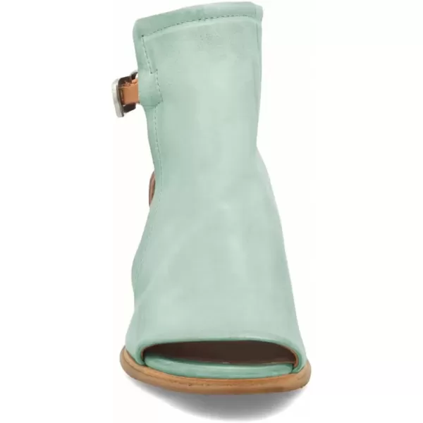 imageFSJ Women Peep Open Toe Sandals Boot Cut Out Buckle Ankle Bootie Comfortable Stacked Block Low Heeled Summer Sandal Shoes Size 415 M USPale Turquoise