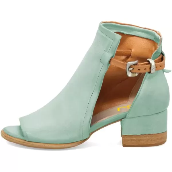 imageFSJ Women Peep Open Toe Sandals Boot Cut Out Buckle Ankle Bootie Comfortable Stacked Block Low Heeled Summer Sandal Shoes Size 415 M USPale Turquoise