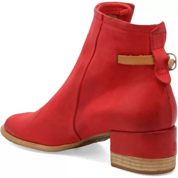 imageFSJ Women Peep Open Toe Sandals Boot Cut Out Buckle Ankle Bootie Comfortable Stacked Block Low Heeled Summer Sandal Shoes Size 415 M USRed