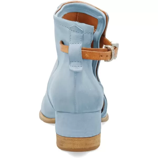 imageFSJ Women Peep Open Toe Sandals Boot Cut Out Buckle Ankle Bootie Comfortable Stacked Block Low Heeled Summer Sandal Shoes Size 415 M USSky Blue