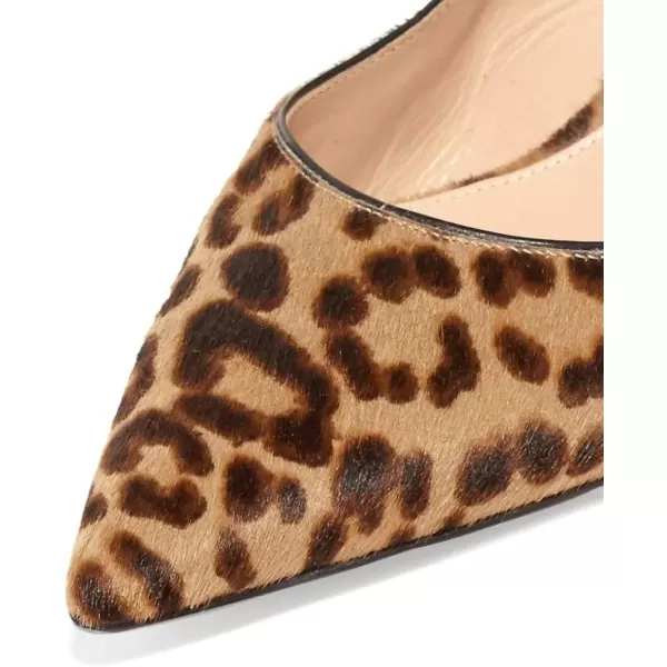 imageFSJ Women Pointed Toe Slingback Wedding Pumps Chunky Low Heel Rhinestone Sandals Crystal Dress Party Office Shoe with Buckle Size 415 M USLeopard