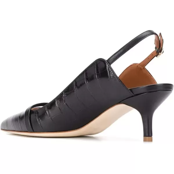 imageFSJ Women Classy Pointed Toe Thin High Heel Slingback Pump Office Prom Dress Shoes Size 415 USBlack5 Cm