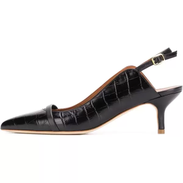 imageFSJ Women Classy Pointed Toe Thin High Heel Slingback Pump Office Prom Dress Shoes Size 415 USBlack5 Cm