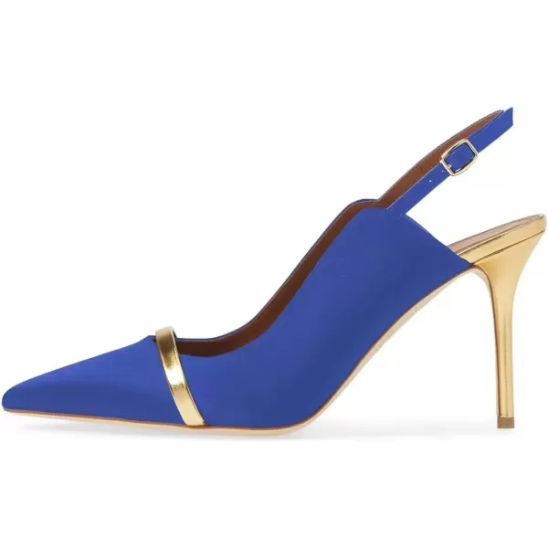 imageFSJ Women Classy Pointed Toe Thin High Heel Slingback Pump Office Prom Dress Shoes Size 415 USBlue