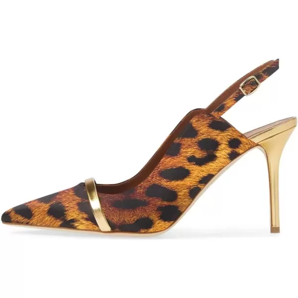 imageFSJ Women Classy Pointed Toe Thin High Heel Slingback Pump Office Prom Dress Shoes Size 415 USLeopart
