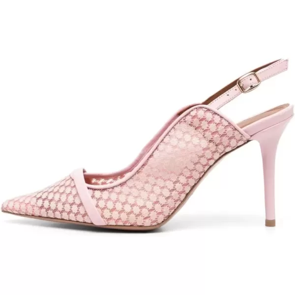 imageFSJ Women Classy Pointed Toe Thin High Heel Slingback Pump Office Prom Dress Shoes Size 415 USPink Mesh