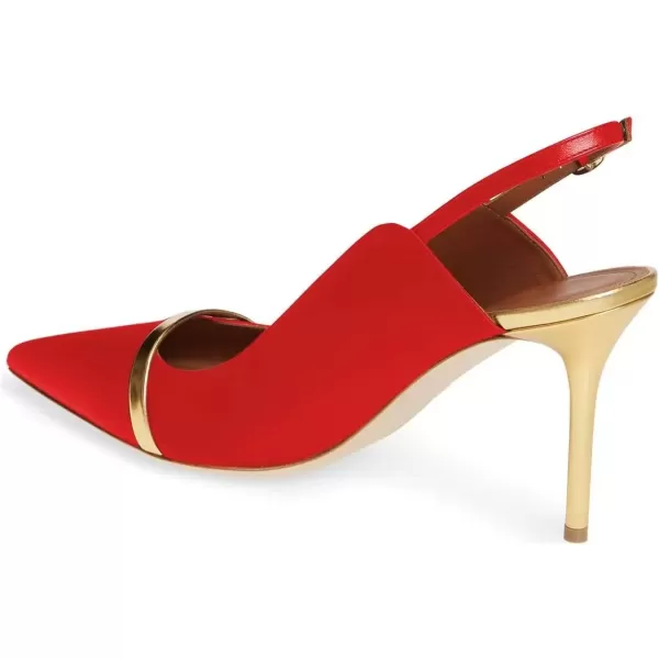 imageFSJ Women Classy Pointed Toe Thin High Heel Slingback Pump Office Prom Dress Shoes Size 415 USRed