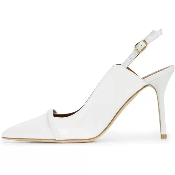 imageFSJ Women Classy Pointed Toe Thin High Heel Slingback Pump Office Prom Dress Shoes Size 415 USWhite