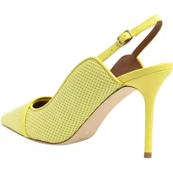 imageFSJ Women Classy Pointed Toe Thin High Heel Slingback Pump Office Prom Dress Shoes Size 415 USYellow