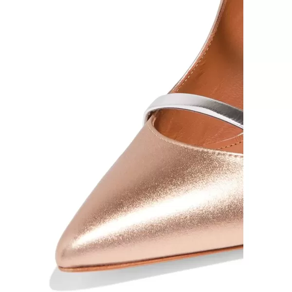 imageFSJ Women Fashion Pointy Toe Mules Sandals High Heels Pumps Double Straps Slide Sandals Casual Summer Party Shoes Size 415 M USChampagne12 Cm
