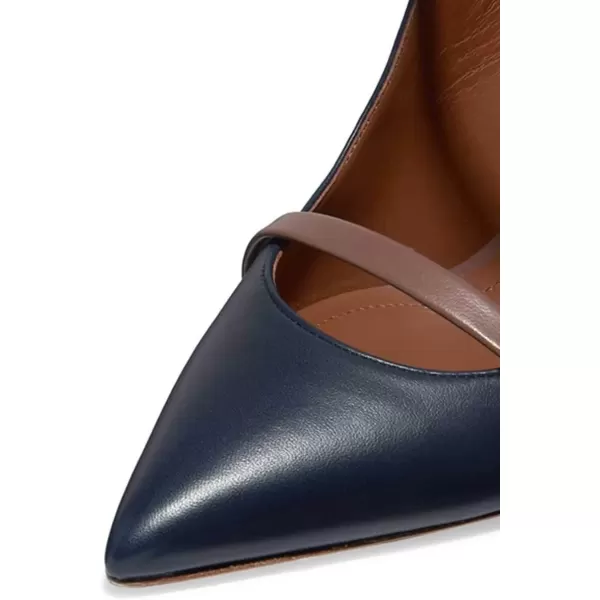 imageFSJ Women Fashion Pointy Toe Mules Sandals High Heels Pumps Double Straps Slide Sandals Casual Summer Party Shoes Size 415 M USNavy 10 Cm