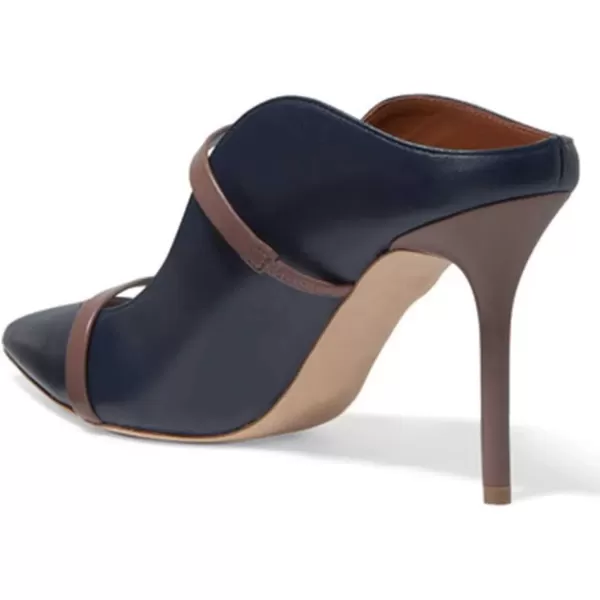 imageFSJ Women Fashion Pointy Toe Mules Sandals High Heels Pumps Double Straps Slide Sandals Casual Summer Party Shoes Size 415 M USNavy 10 Cm